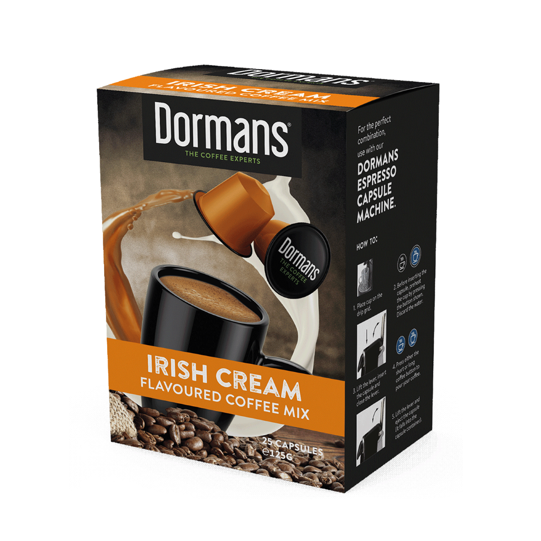 DORMANS CAPSULES IRISH CREAM COFFEE MIX 10'S